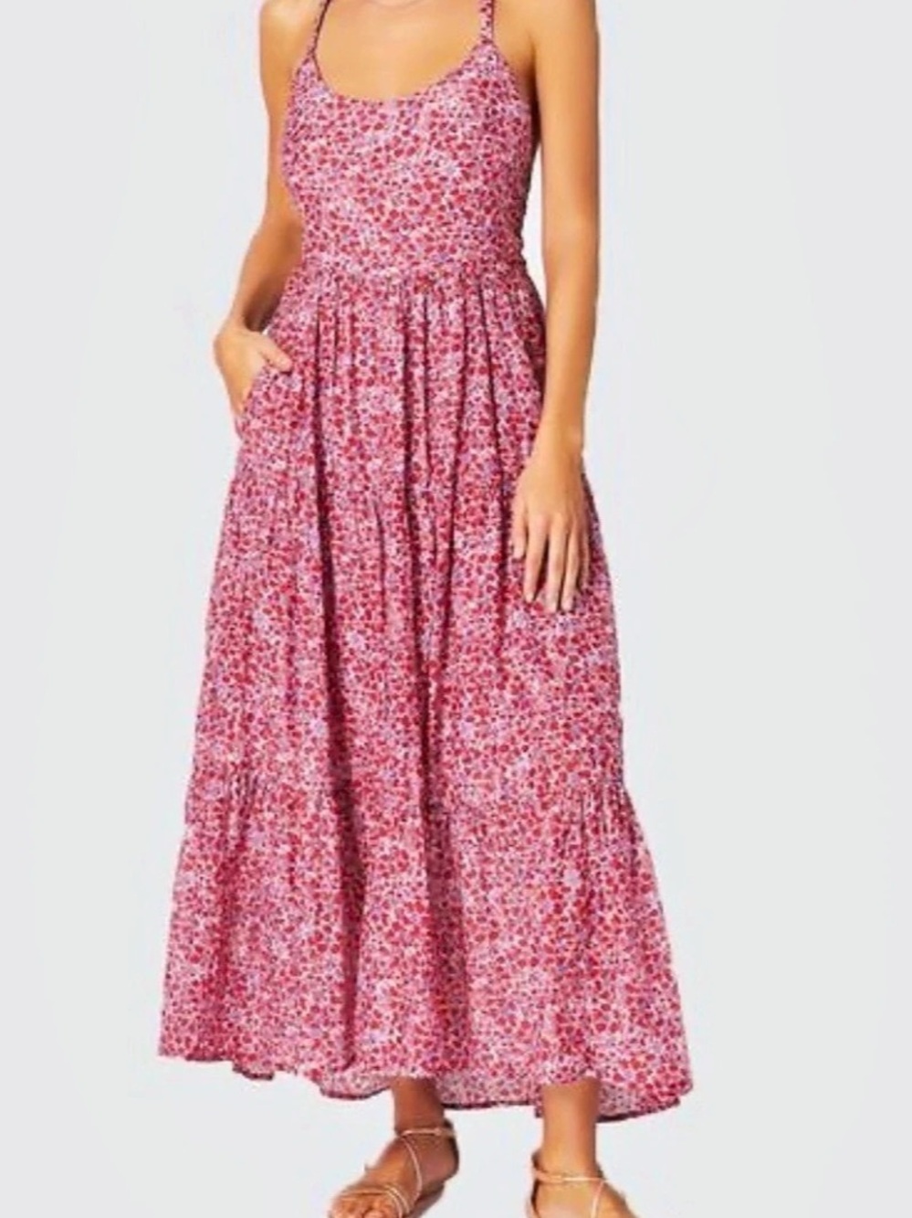Xirena Owynn Midi Dress in Red Blossom